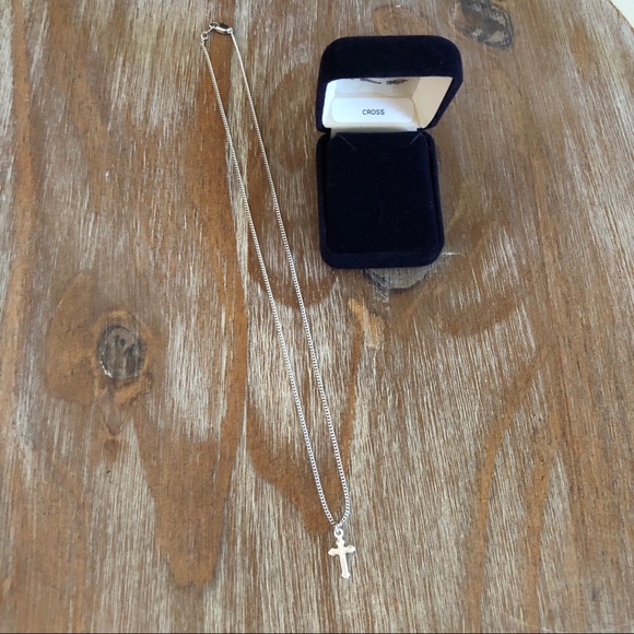 Bliss Mfg. Jewelry - Sterling Silver Danity Cross and Necklace